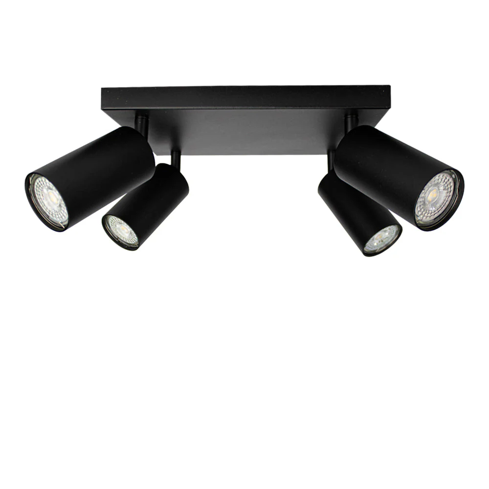 Opbouw plafond spot | Vierkant | Excl. spots | zwart | GU10 fitting - Image 8
