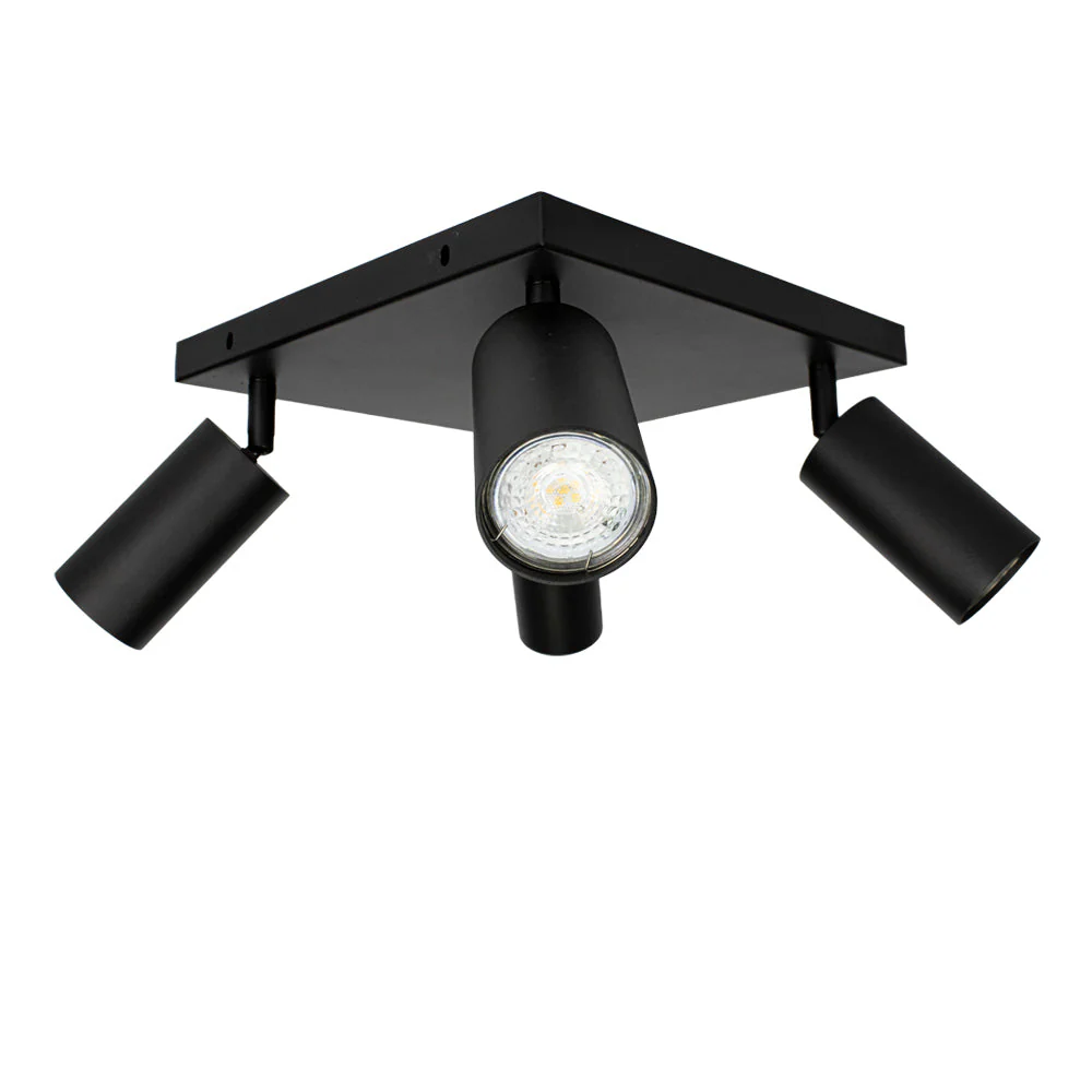 Opbouw plafond spot | Vierkant | Excl. spots | zwart | GU10 fitting - Image 5
