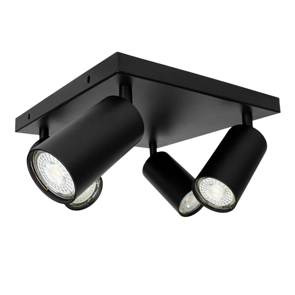 Opbouw plafond spot | Vierkant | Excl. spots | zwart | GU10 fitting - Image 6