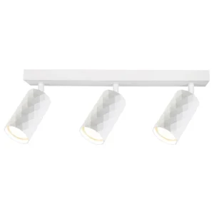 Opbouw plafondspot | GLAMOUR | 3x GU10 | Rond | Wit