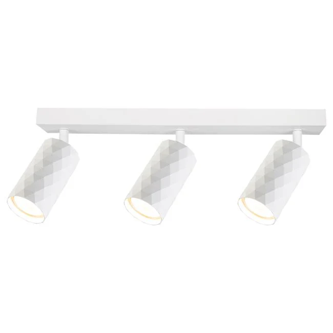 Opbouw plafondspot | GLAMOUR | 3x GU10 | Rond | Wit