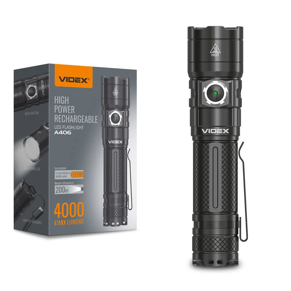 Professionele LED Zaklamp 20 watt | Oplaadbaar | 4000 Lumen | 6500K - Daglicht