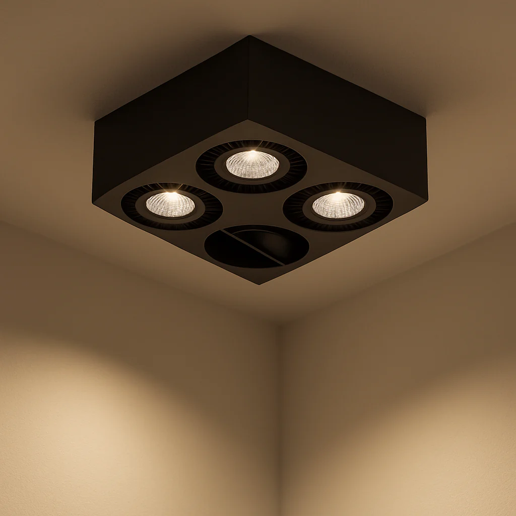Opbouwspot Eye | Zwart | 4-lichts | 2700K | 4x 5 Watt | Dimbaar - Image 3