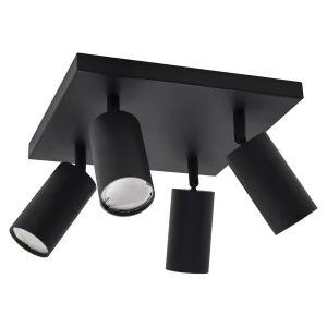 Opbouw plafond spot | Vierkant | Excl. spots | zwart | GU10 fitting