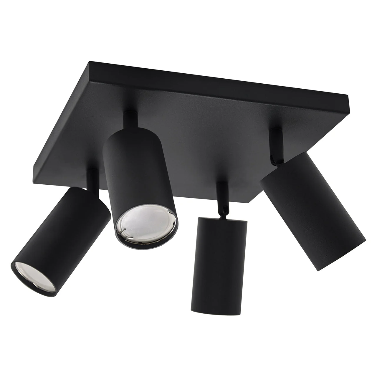 Opbouw plafond spot | Vierkant | Excl. spots | zwart | GU10 fitting